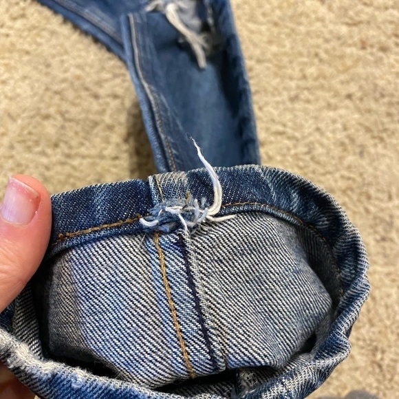 A.P.C. Women's Distressed Selvedge Denim Slim Fit Jeans Size 29 100% Cotton - Picture 11 of 11